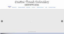 Desktop Screenshot of creativethreadsembroidery.com